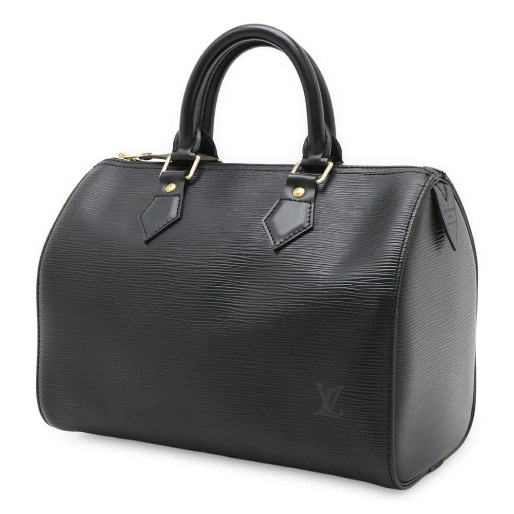 Louis Vuitton Epi Noir Boston Black Speedy Bag Handbag Black